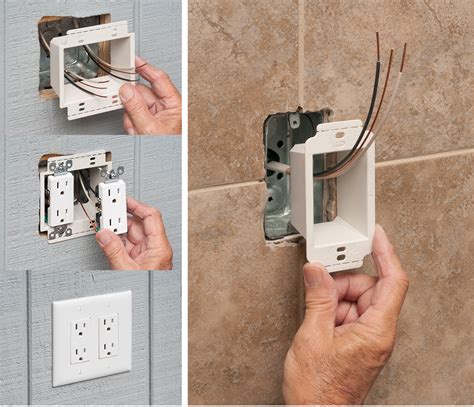 electrcal junction box extender|outdoor electrical outlet box extension.